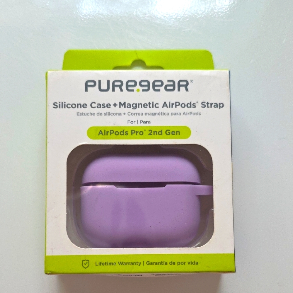 PureGear Airpods Silicone Case + Magnetic Strap For Apple Airpods Pro 2nd Gen